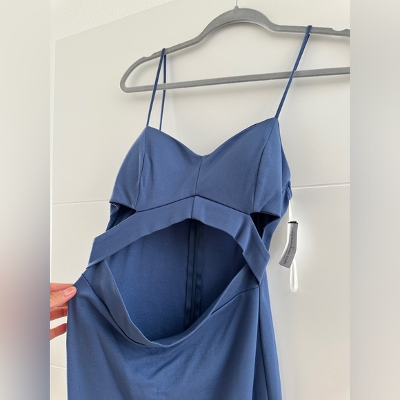 Windsor blue midi formal dress with front tri cutout wedding event summer NWT M - Picture 10 of 13